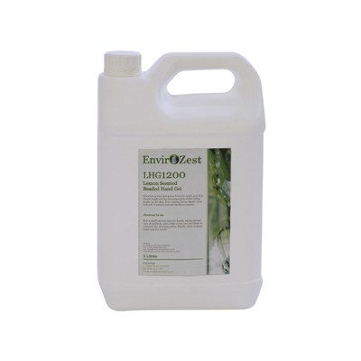 LHG1200 - Heavy Duty Lemon Scented Beaded Hand Gel - 5Ltr