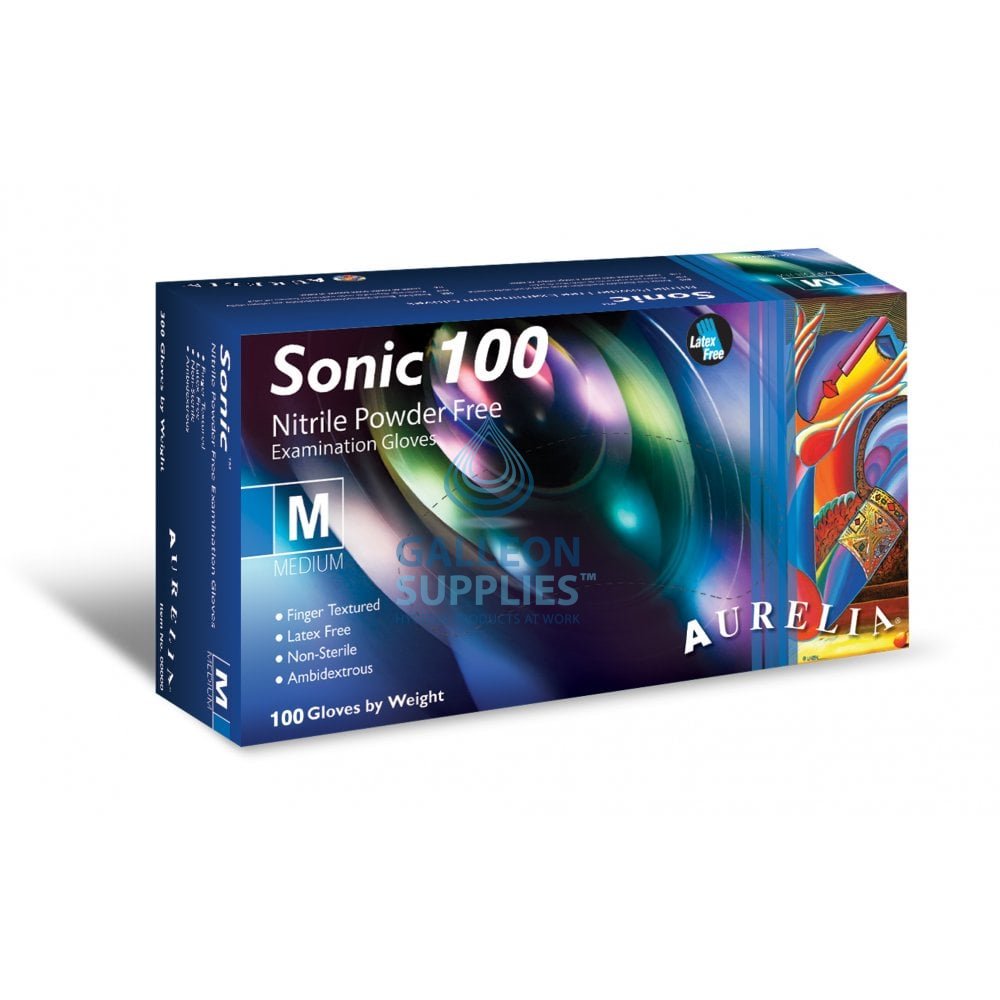 Aurelia Sonic 100 - Cobalt Blue Nitrile Gloves - Powder Free